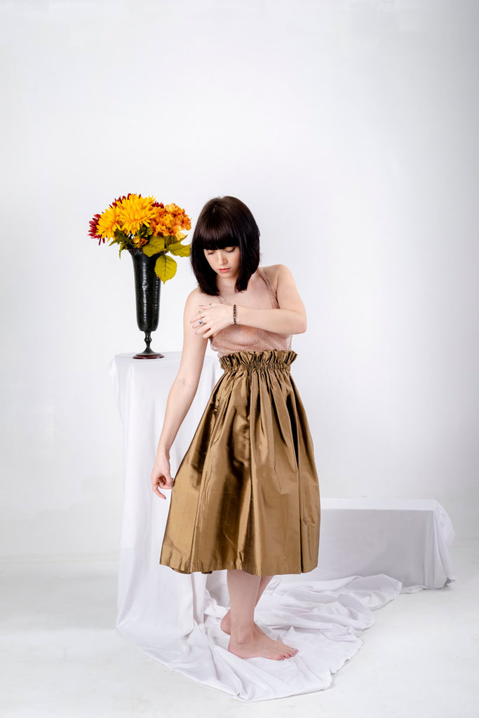 Seta Skirt Antique Gold